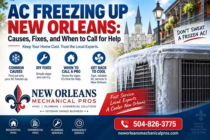 AC Freezing Up in New Orleans: Causes, Fixes, and When to Call for Help AC Freezing Up in New Orleans: Causes, Fixes, and When to Call for Help