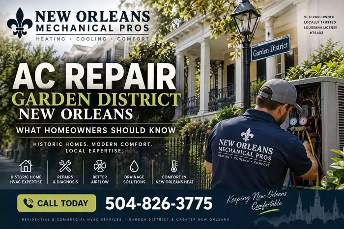 AC Repair Garden District New Orleans