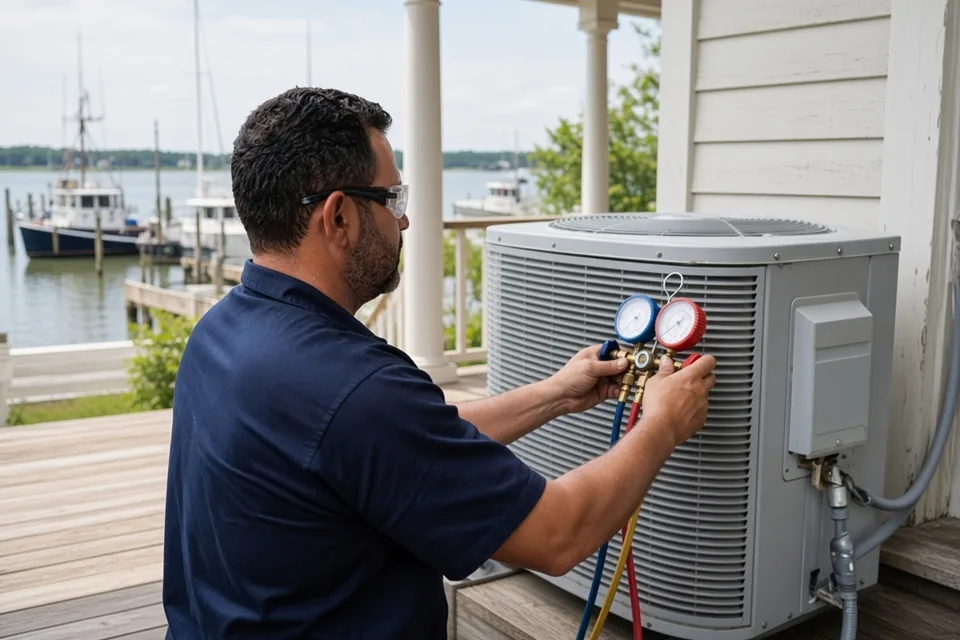 AC repair in Bucktown, Metairie for raised camps by the 17th Street Canal. Under-house condensers in ZIP 70005. Call (504) 826-3775 to book today.