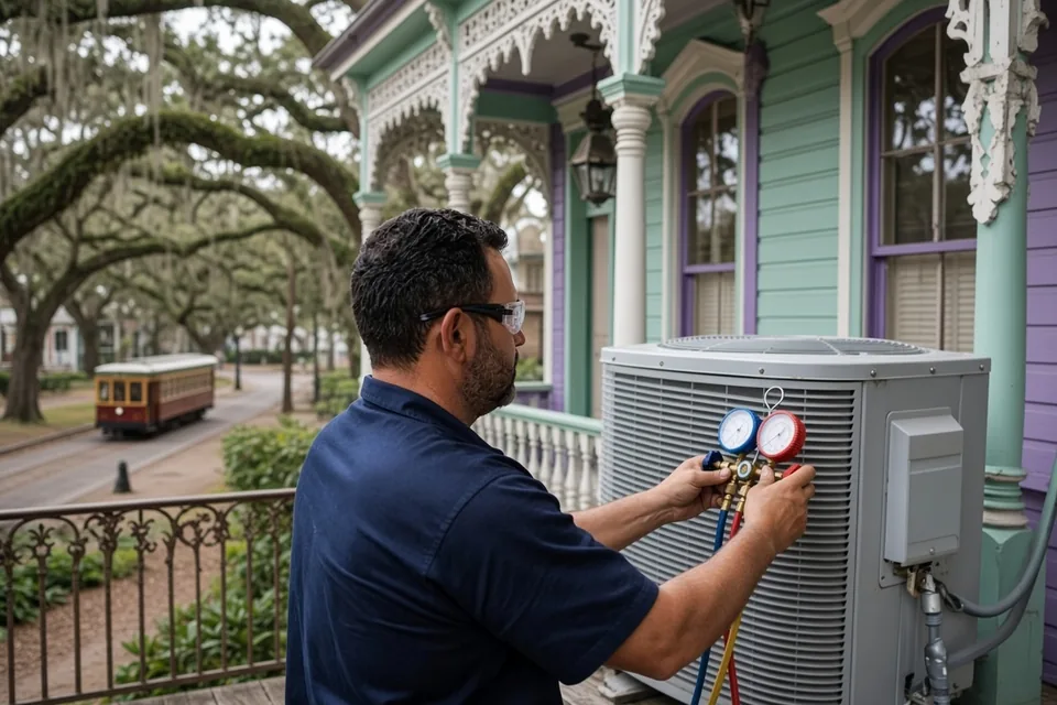 AC not keeping up with New Orleans heat and humidity? We diagnose and repair home air conditioners across the city. Call (504) 826-3775 to schedule.
