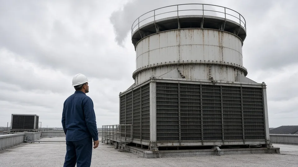 Commercial cooling tower replacement in New Orleans, including crane planning and condenser water. Call New Orleans Mechanical Pros at (504) 826-3775.